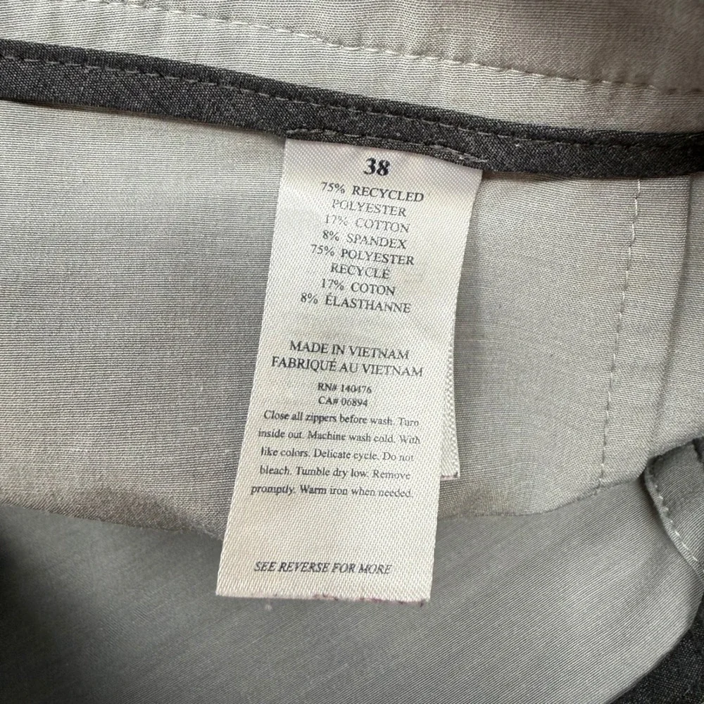 Faherty All Day Shorts Mens 38 Gray Hybrid Stretch Quick Dry Recycled Blend